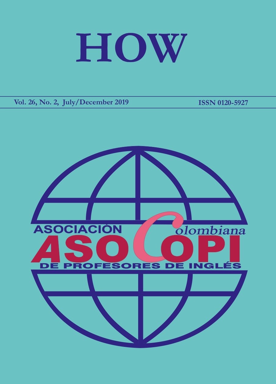 Revista HOW Journal portada volumen 26 número 2 julio a diciembre de 2019 - HOW Journal cover volume 26 number 2 July December